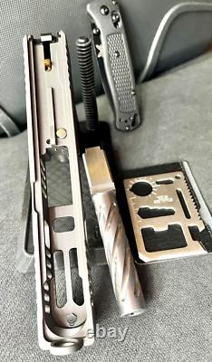 Custom Glock 19 Gen 3 Slide Fluted Barrel RMR Cut G19 Complete Upper +FREE KNIFE