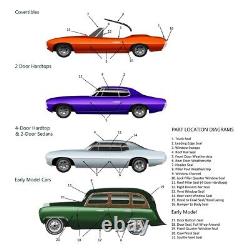 Door n Window Weatherstrip Seal Sweeps Channel Kit for GMC Chevrolet 1960-1963