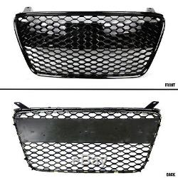 Fit for 07-12 R8 Gen1 Kühlergrill Concept Grille Glossy Black Euro Hex Style