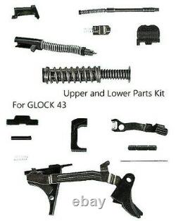 Fits GLOCK Aftermarket Upper and Lower Parts Kit For GLOCK 43 Genuine Parts 9 mm