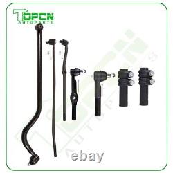 For 1994-1997 Dodge Ram 2500 4WD 6pcs Front Inner Outer Tie Rods Track Bar Part
