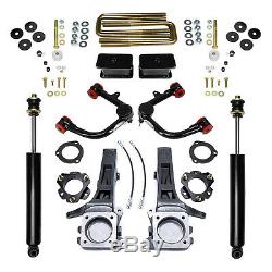 For 2005-2020 Toyota Tacoma 2WD 6.5 Front 4 Rear Leveling Lift Kit with Shocks