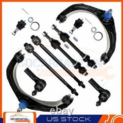 For 2006-2008 Dodge Ram 1500 10Pcs Control Arm Tie Rod Sway Bar Suspension Kit