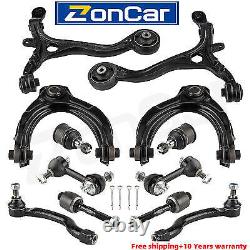 For 2008-2012 Honda Accord 12pcs Front Upper Control Arms Tie Rods Ball Joints