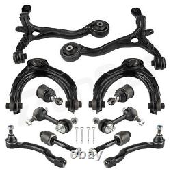 For 2008-2012 Honda Accord Suspension 12pc Front Upper Control Arms Tie Rods Kit