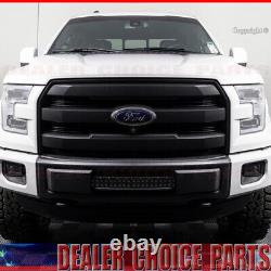 For 2015 2016 2017 Ford F150 Front Grille King Ranch Style WithCam HL MATTE BLACK