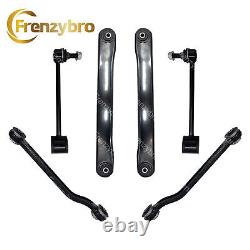 For Chevy GMC New 6pc Rear Upper & Lower Control Arm Kit Passenger Driver Sides