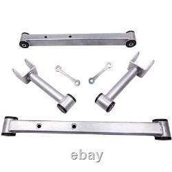 For Chevy Impala 78-96 Control Arm Kit Rear Upper & Lower Adjustable Silver