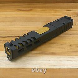 For Glock 19 Complete Slide gen3 RMR Sights Lightning Raptor Cut Gold Barrel USA