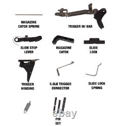 For Glock 19 Gen 3 Lower Parts Kit G19 Upper Slide Completion Kit 9mm Barrel-USA