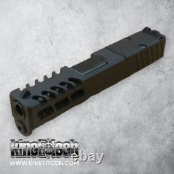 For Glock 26 Complete Slide RMR Lightning Raptor BLACK Barrel OEM SIGHTS