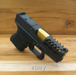 For Glock 26 Complete Slide RMR Lightning Raptor Gold Barrel OEM SIGHTS
