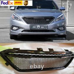 For Hyundai Sonata Grille 2015-2017 Front Upper Grill Splitter Body Kit Parts
