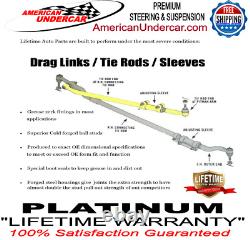 Ford F250 F350 4x4 2011-2016 Lifetime Ball Joints Tie Rods Drag Link Sleeves Kit