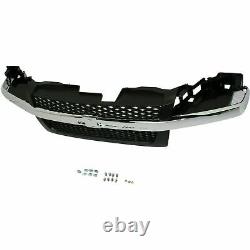 Front Bumper Chrome Kit + Grille + Fog Lights For 2004-2012 Chevrolet Colorado