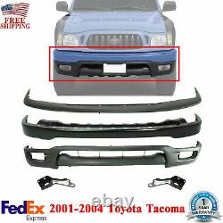 Front Bumper Primed + Filler + Valance + Brackets For 2001-2004 Toyota Tacoma