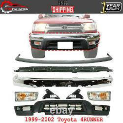 Front Bumper+Valance+ Support + Fog Lamp & Brackets For 1999-2002 Toyota 4runner