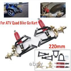 Front Suspension Upper/Lower Swingarm Shock Parts Kit Fits Buggy ATV Quad Bike