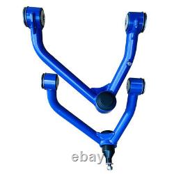 Front Upper Control Arm 2-4'' Lift Kit For 2007-2015 Chevy Silverado 1500 Blue