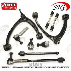 Front Upper Control Arm Tie Rod Sway Bar Kit For Chevrolet Tahoe 2007-2014 10pc