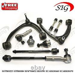 Front Upper Control Arm Tie Rod Sway Bar Kit For Chevy Silverado 1500 07-13 10pc