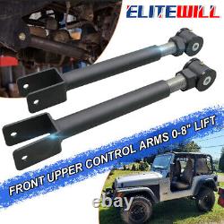 Front Upper Control Arms 0-8 Lift For 1984-2001 Jeep Cherokee XJ 2WD 4WD STEEL