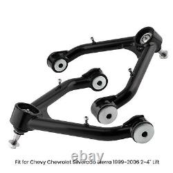 Front Upper Control Arms 2-4 Lift for Chevrolet Silverado Sierra 4X4 1999-2006