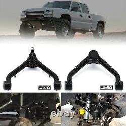 Front Upper Control Arms Kit 2-4 Lift For 99-06 Silverado Sierra 4X4 RWD 6-Lug