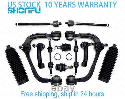 Front Upper Control Arms Tierods 12pc Set For 2009 2014 Ford F-150 4x4