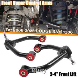 Front Upper Control Arms for 2-4 Lift for 2006-2022 DODGE RAM 1500 4WD 4x4 NEW