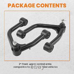 Front Upper Tubular Control Arms 2-4 Lift for Toyota Tundra 2007-2022 Sequoia