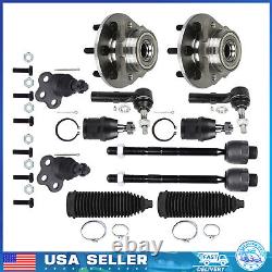 Front Wheel Hub Bearing Tie Rod Ball Joint For 2000-04 Dodge Dakota Durango 4WD