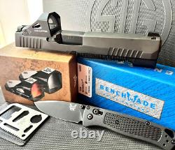 Full Size Sig P320 Slide with Green Dot Sight Night Sights Complete 4.7 Upper M17