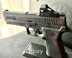 Full Size Sig P320 Slide with Green Dot Sight Night Sights Complete 4.7 Upper M17
