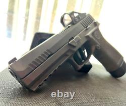 Full Size Sig P320 Slide with Green Dot Sight Night Sights Complete 4.7 Upper M17