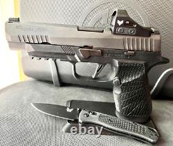 Full Size Sig P320 Slide with Green Dot Sight Night Sights Complete 4.7 Upper M17