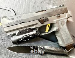 Full Size Sig P320 Slide with Grey Ghost Parts Complete 4.7 Upper M17 +FREE KNIFE
