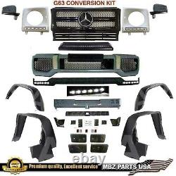 G63 AMG Body Kit Parts Bumper Flares Led Lip G55 G500 G55 Grille Conversion New