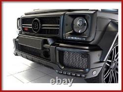 G63 G65 Amg Front Bumper Lower Lip Upper Trim Led Brabus G-wagon Parts Body Kit