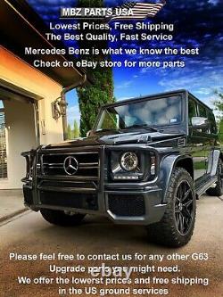 G63 G65 Amg Front Bumper Lower Lip Upper Trim Led Brabus G-wagon Parts Body Kit