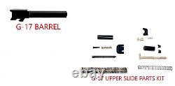 GL0CK 17 9mm Barrel + Upper Parts Slide Completion Kit Gen3 USA Made PF940V2 P80