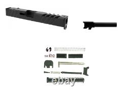 Gen 3 Glock 19 Slide + 9mm Barrel RMR Ready + Cover + Upper Parts Completion Kit