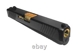 Glock 17 Gen 3 Complete Upper TiN Barrel TiN Extractor Billet Slide Parts Kit