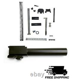 Glock 19 9mm Barrel With Upper Parts Slide Completion Kit USA Made Black Nitride