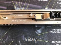 Glock 19 9mm Compact-Size Gen3 Complete Upper Slide ALPHAWOLF & Lower Parts Kit