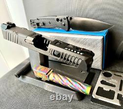 Glock 19 Gen 3 Custom Slide Fluted Barrel Complete G19 Upper RMR Cut +FREE KNIFE