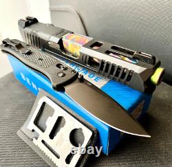 Glock 19 Gen 3 Custom Slide Fluted Barrel Complete G19 Upper RMR Cut +FREE KNIFE
