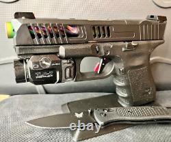 Glock 19 Gen 3 Custom Slide Fluted Barrel Complete G19 Upper RMR Cut +FREE KNIFE