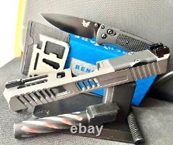 Glock 19 Gen 3 Custom Slide Fluted Barrel RMR Cut Complete G19 Upper +FREE KNIFE