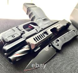 Glock 19 Gen 3 Custom Slide Fluted Barrel RMR Cut Complete G19 Upper +FREE KNIFE